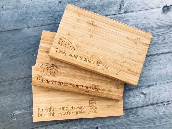 Handwritten Engraving - Mini Bamboo Chopping Boards